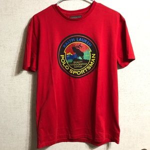 Red Polo Ralph Lauren sportsman shirt